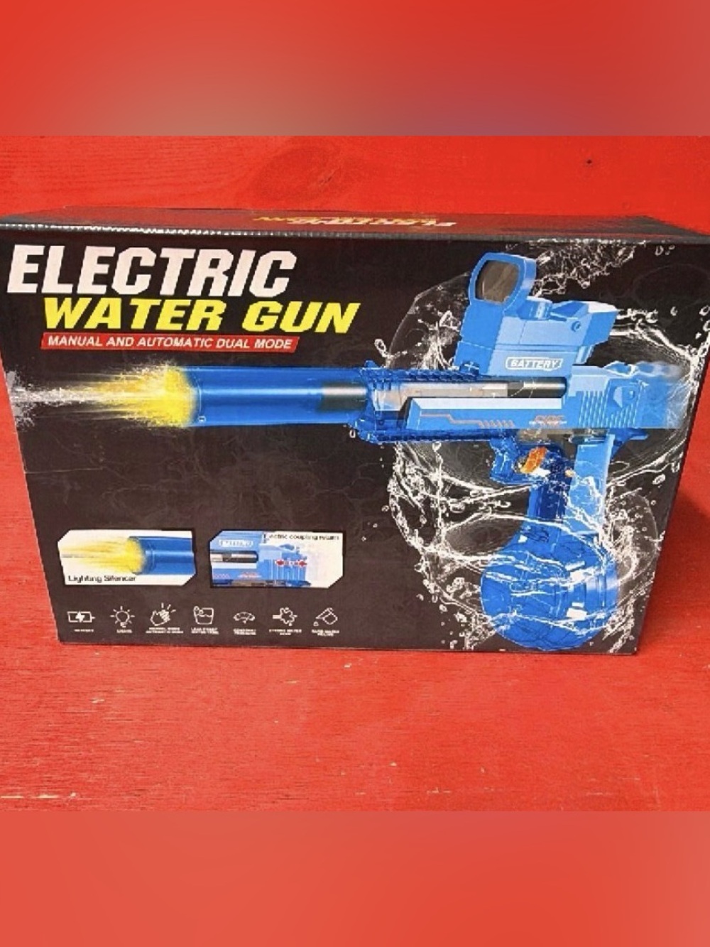 desert storm eagle blaster Electric Water Gun - Bright Blue Water Blaster